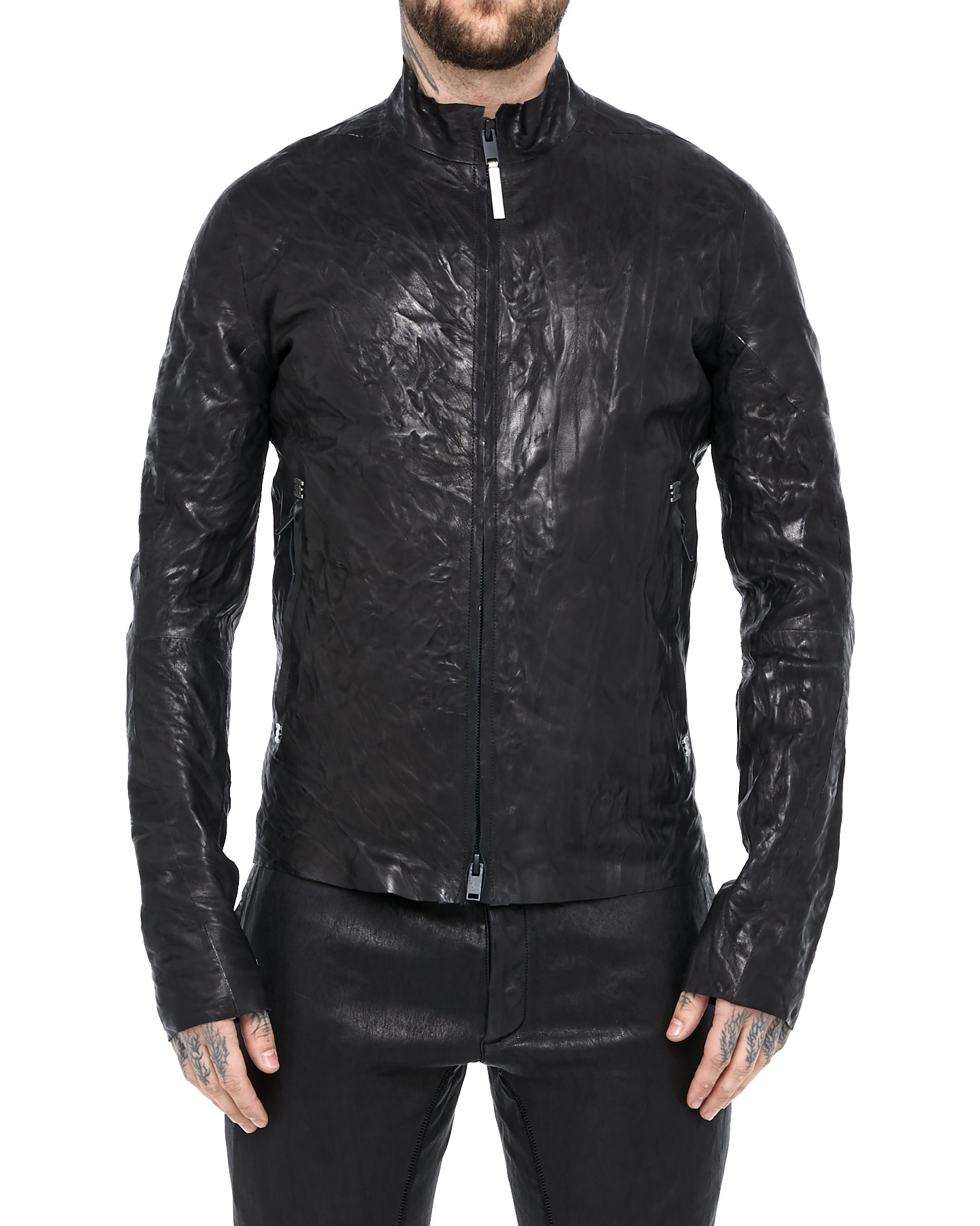 MEN'S TAILORED SWEATSHIRT BLAZER - LEATHER EFFECT by DAVID'S ROAD - Shop  Untitled NYC