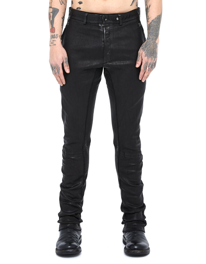 ISAAC SELLAM EXPERIENCE FETARD STRETCH LEATHER SLIM TROUSER