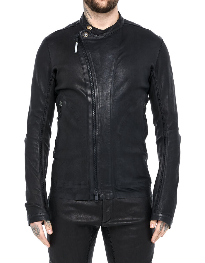 ISAAC SELLAM EXPERIENCE BUTE NEO STRETCH LEATHER JACKET