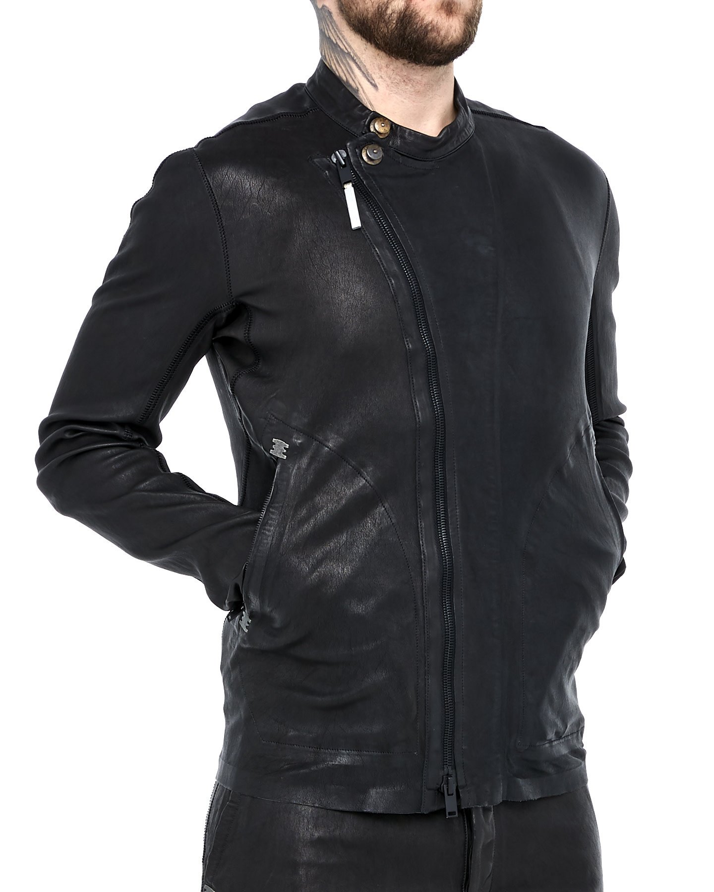 Bute Neo Stretch Leather Jacket Untitled Shop Untitled NYC Isaac Shop NYC - | Sellam by