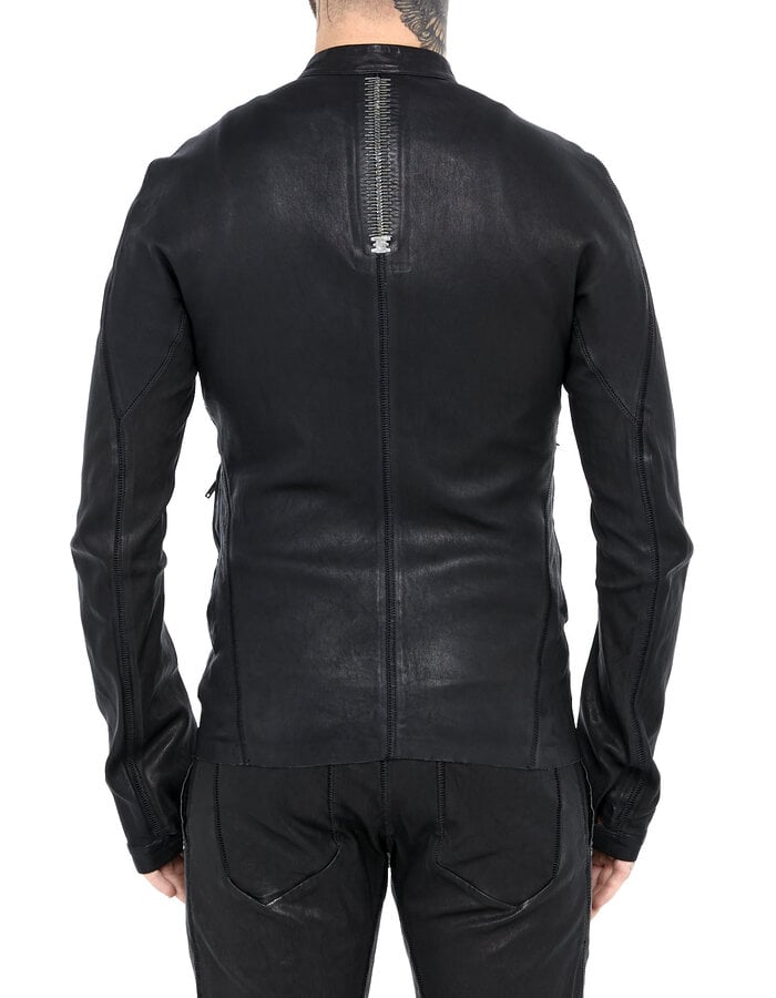 ISAAC SELLAM EXPERIENCE BUTE NEO STRETCH LEATHER JACKET