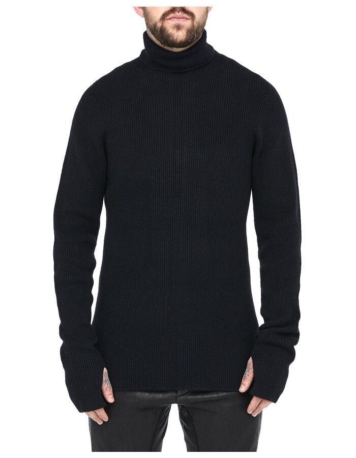 ISAAC SELLAM EXPERIENCE PERVERS HIGH GAUGE KNIT CASHMERE TURTLENECK