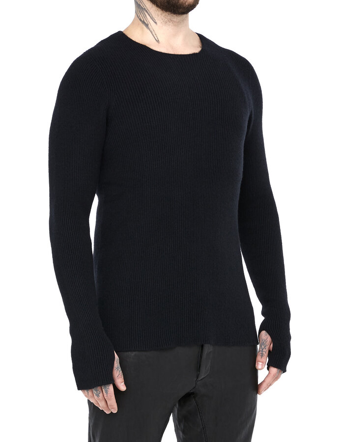 ISAAC SELLAM EXPERIENCE CORROMPU HIGH GAUGE KNIT CASHMERE CREWNECK