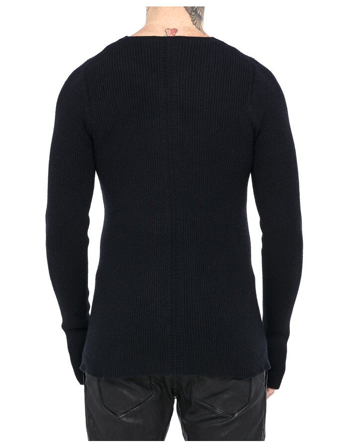 ISAAC SELLAM EXPERIENCE CORROMPU HIGH GAUGE KNIT CASHMERE CREWNECK