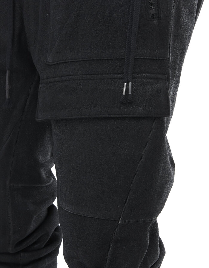 D. HYGEN UNTWISTED FLEECE LINED COATED TAPERED JOGGER