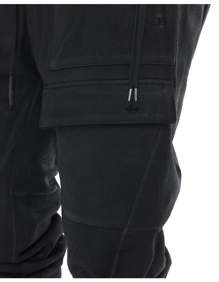 D. HYGEN UNTWISTED FLEECE LINED COATED TAPERED JOGGER