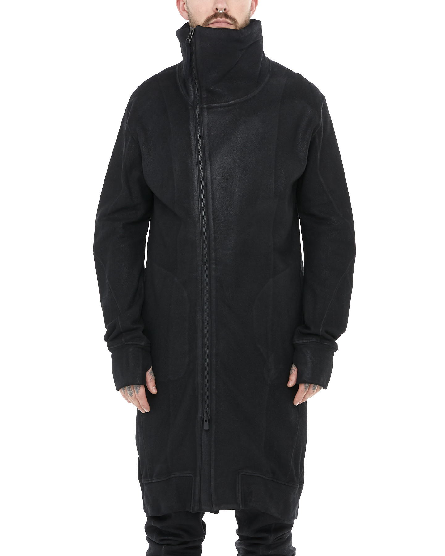 Untwisted Fleece Long High Neck Jacket by D. Hygen | Shop Unaltd NYC