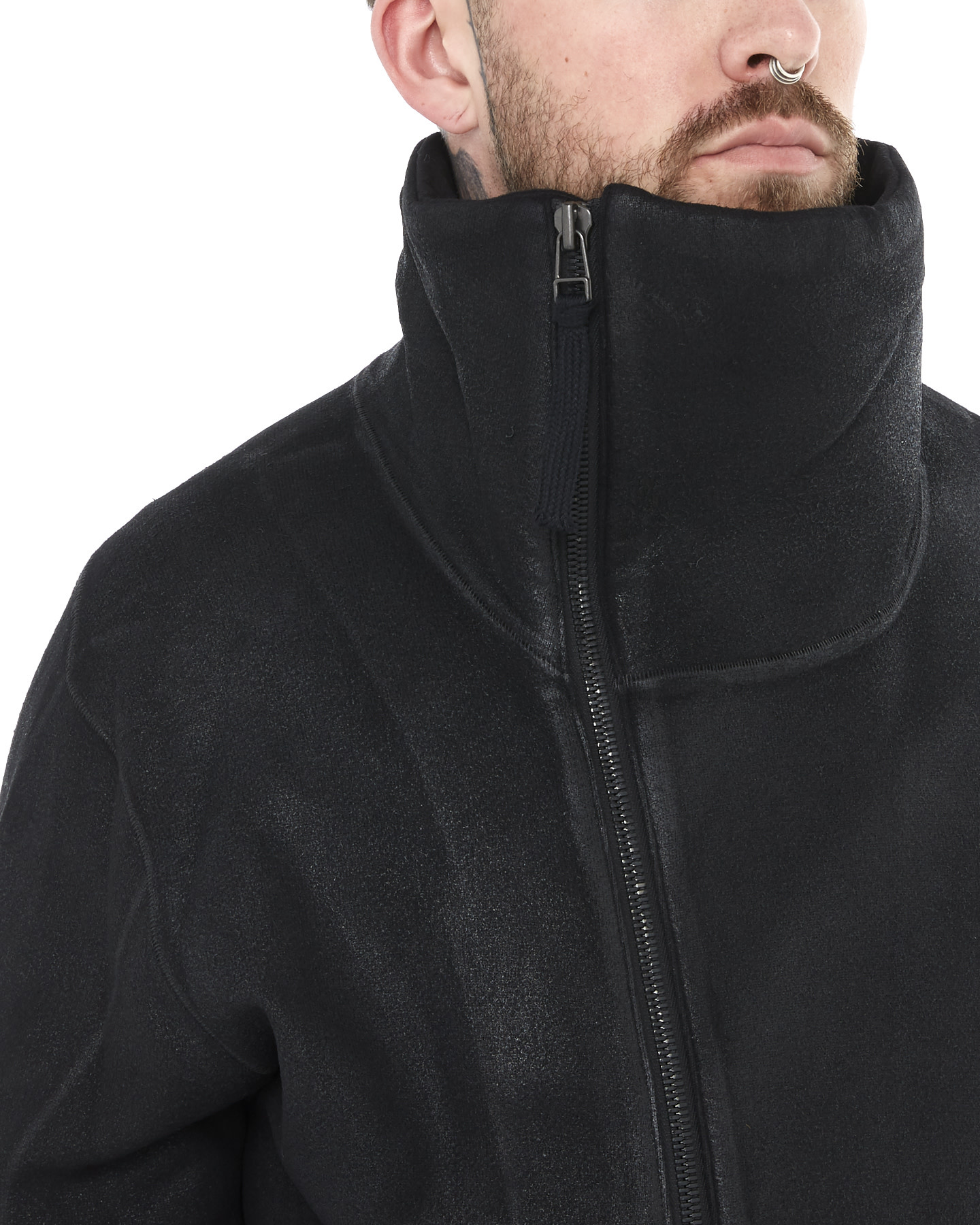 Untwisted Fleece Long High Neck Jacket by D. Hygen | Shop Unaltd NYC