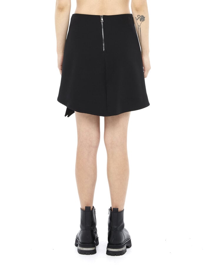 LA HAINE INSIDE US TECH STRETCH FOLDOVER MINI-SKIRT