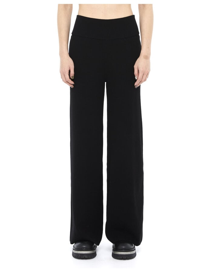 ISABEL BENENATO KNIT VISCOSE HIGH WAISTED TROUSER