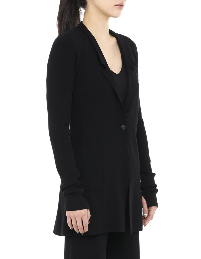 ISABEL BENENATO KNIT VISCOSE FITTED BLAZER