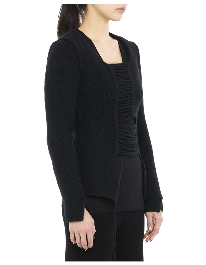 ISABEL BENENATO YAK & MERINO WOOL DISTRESSED SWEATER