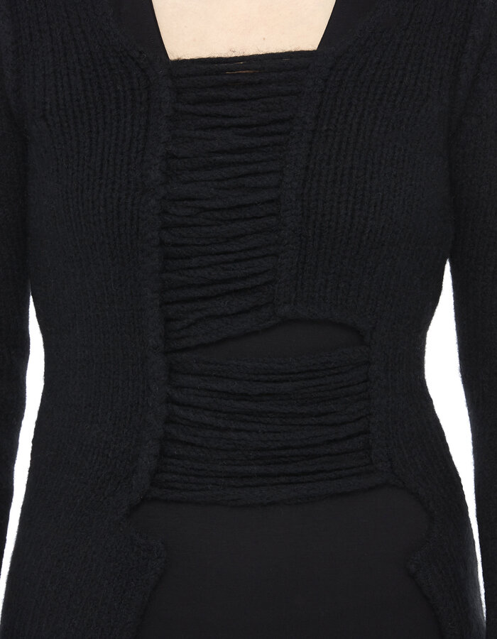 ISABEL BENENATO YAK & MERINO WOOL DISTRESSED SWEATER