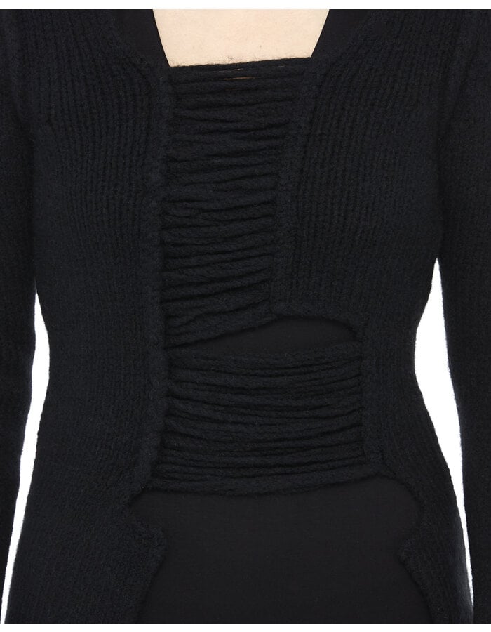 ISABEL BENENATO YAK & MERINO WOOL DISTRESSED SWEATER