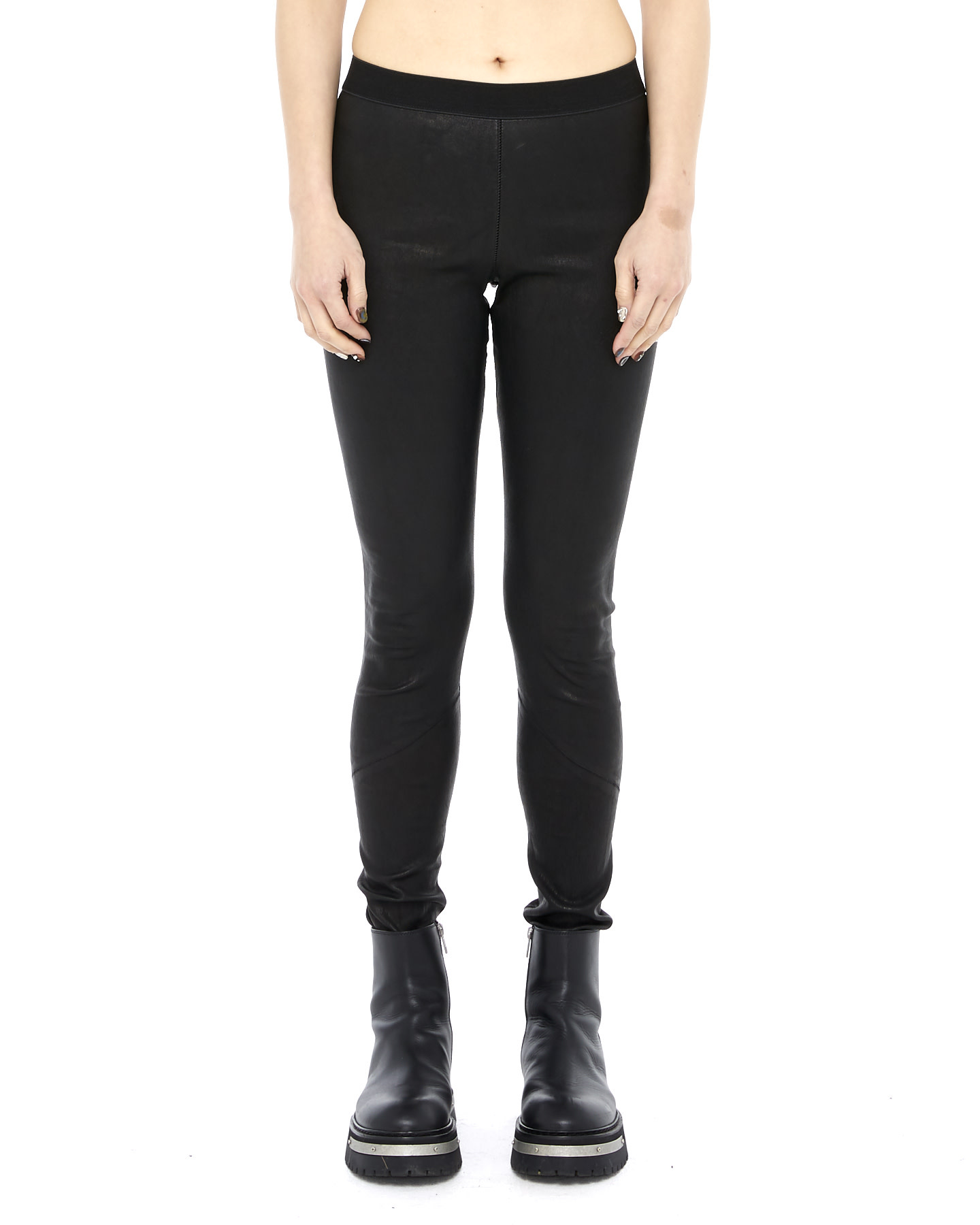 INSOUMISE STRETCH LEATHER LEGGINGS