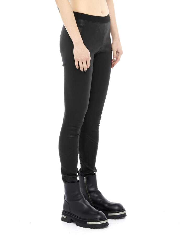 ISAAC SELLAM EXPERIENCE INSOUMISE STRETCH LEATHER LEGGINGS