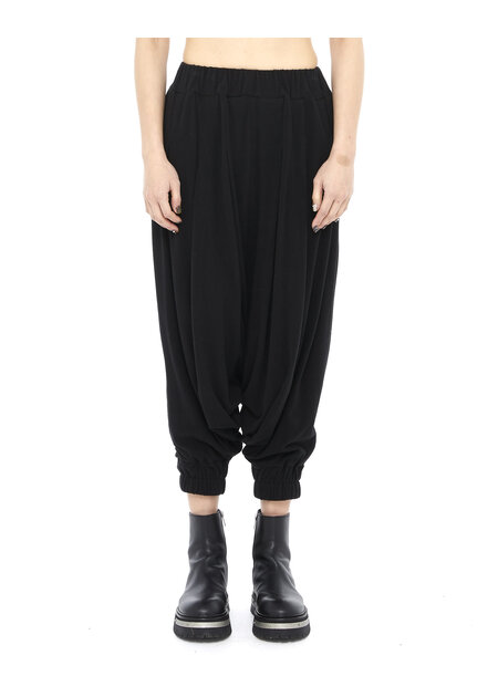 STUDIO B3 COTTON FLEECE DROP CROTCH PANTS