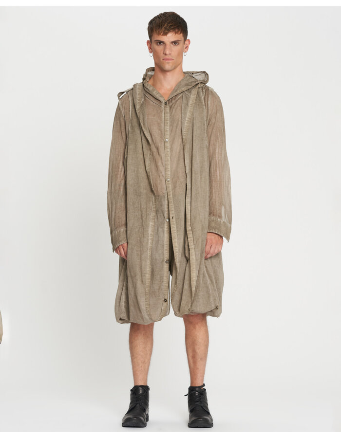MASNADA LIGHT WEIGHT DOUBLED PARKA - SHALE