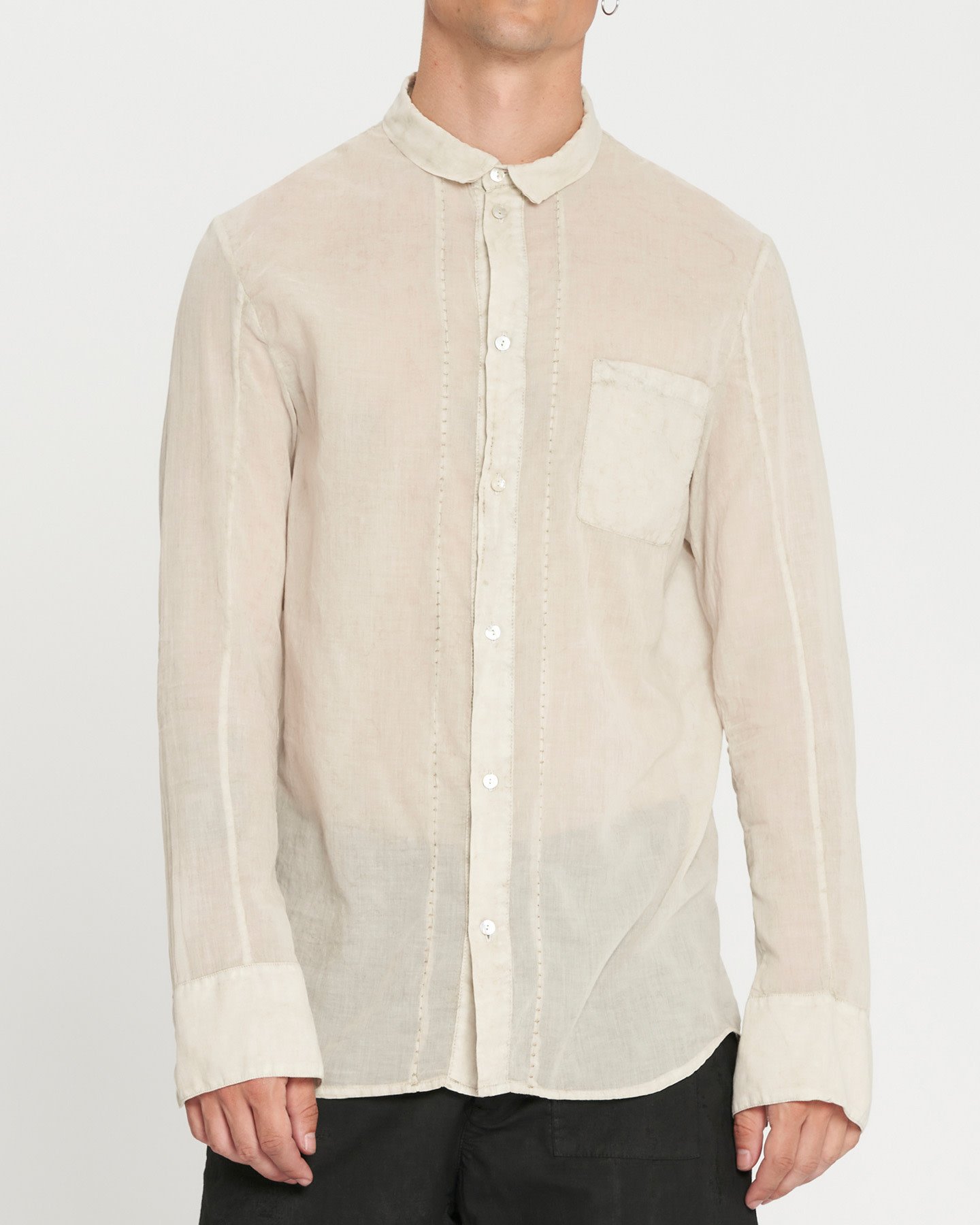 HOLLOW COLLAR SHIRT - MOON