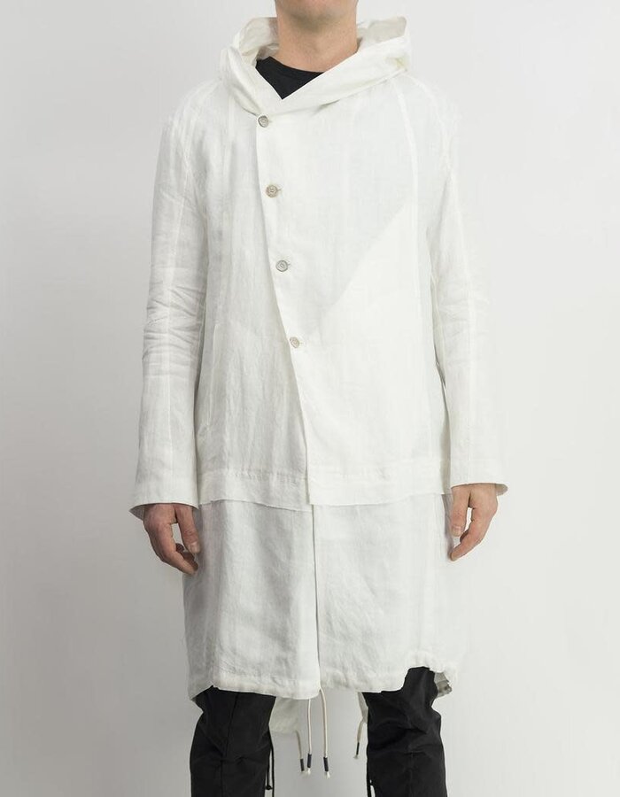 MASNADA LAYERED PARKA - WHITE