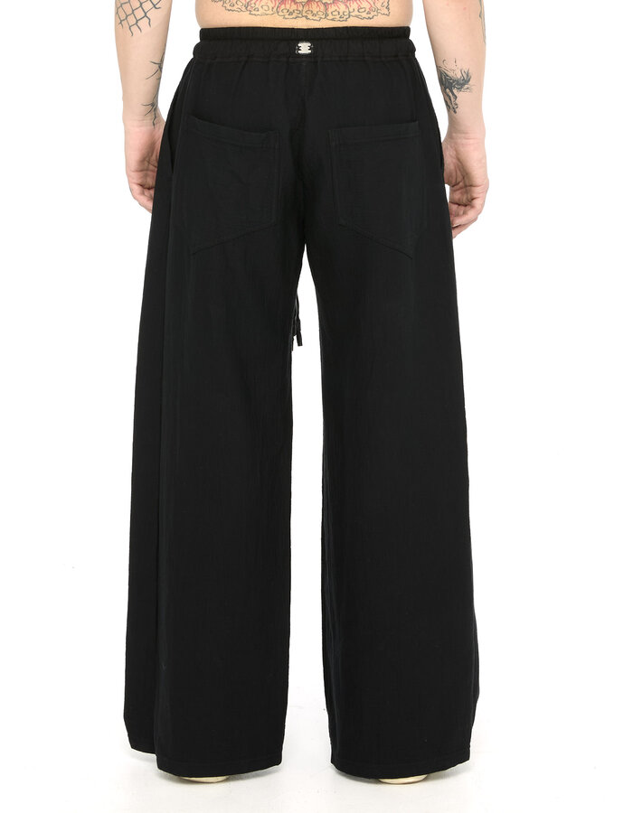 69 BY ISAAC SELLAM DOUBLE LAYER COTTON GAUZE WIDE PANT