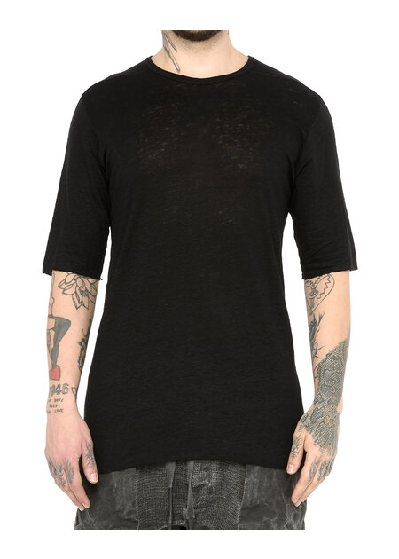 69 BY ISAAC SELLAM MOVEMENT T - LINEN KNIT - BLACK