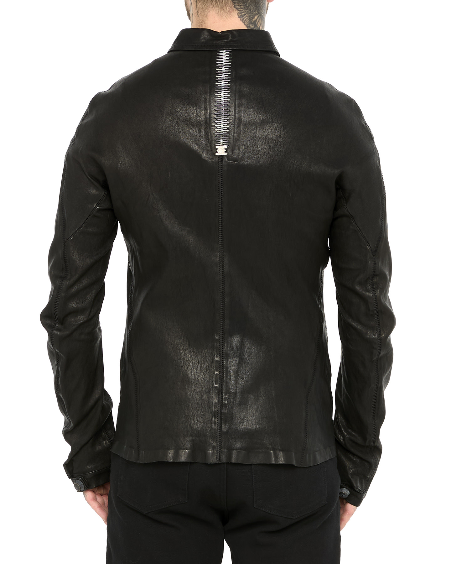 Attentif Stretch Leather Jacket by Isaac Sellam | Shop Untitled 