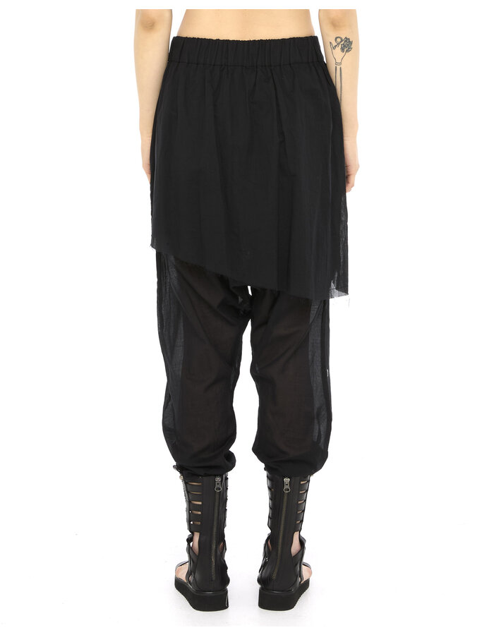 STUDIO B3 MIUX PANELED PANTS - BLACK