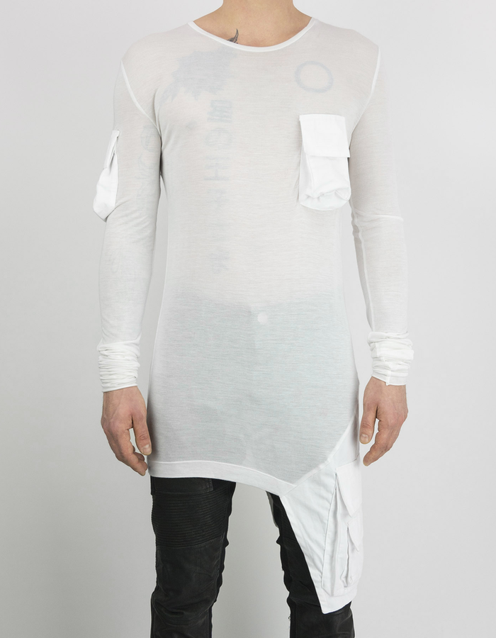 ARMY OF ME MULTI POCKETED JERSEY T - WHITE