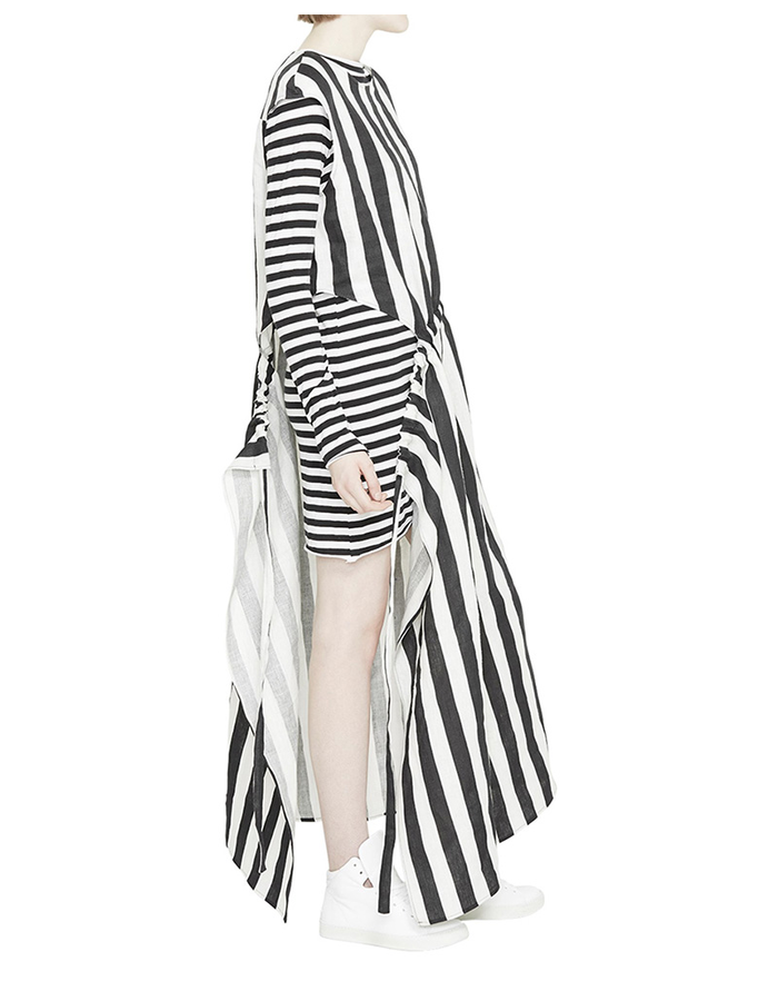 BARBARA I GONGINI MULTI WAY STRIPED DRESS