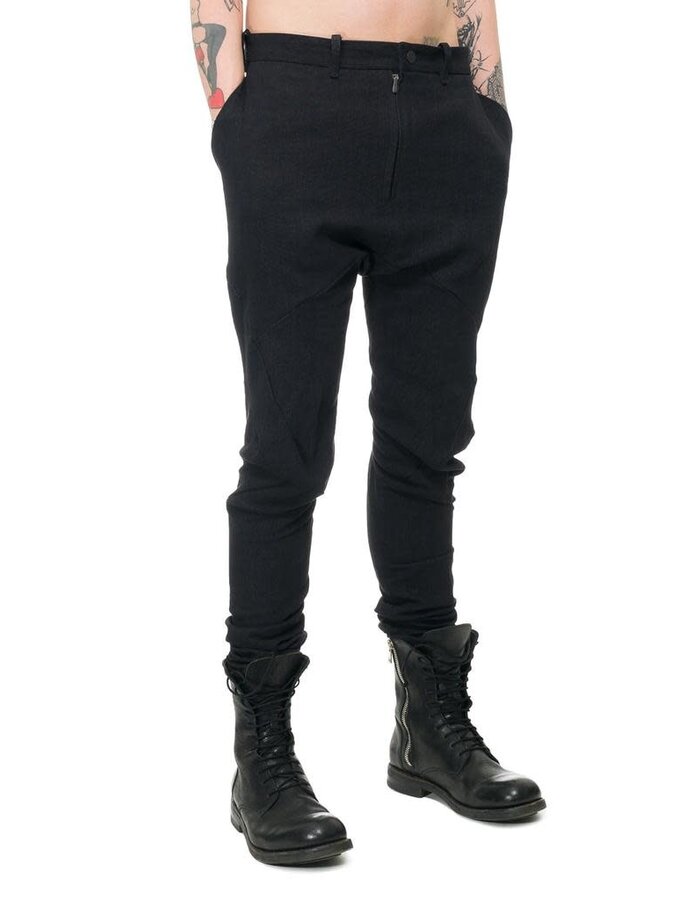 LEON EMANUEL BLANCK FORCED FITTED LONG PANTS