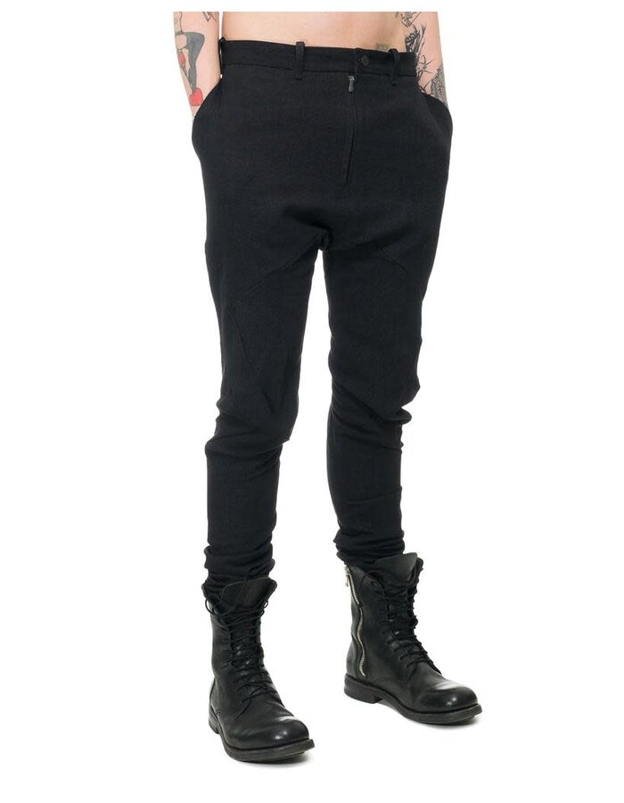 LEON EMANUEL BLANCK FORCED FITTED LONG PANTS
