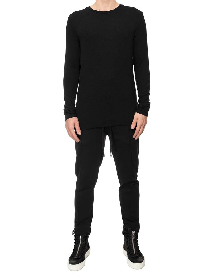 THOM KROM Sweat Trouser With Pleat - Black