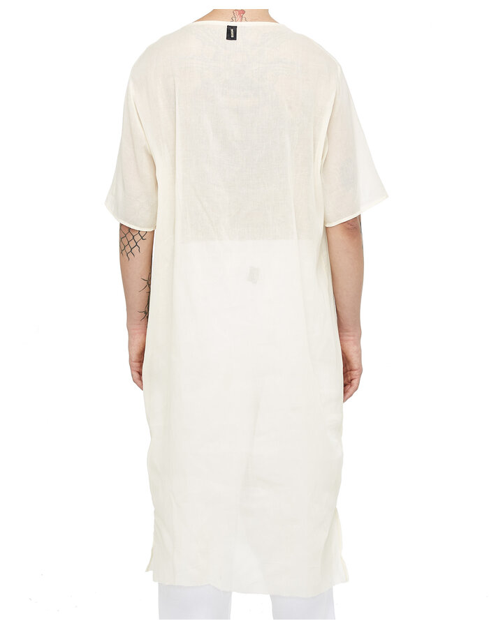 DAVIDS ROAD WASHED COTTON GAUZE KAFTAN T-SHIRT - SAND