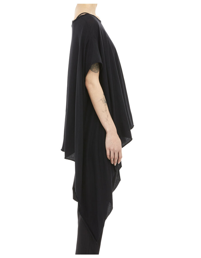 STUDIO B3 LIGHT COTTON DIPPED SIDE TUNIC TOP