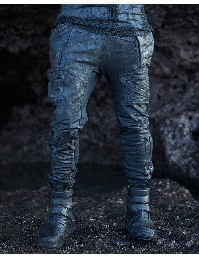 SYZMIC STUDIO TELOS COATED DROP CROTCH JOGGER