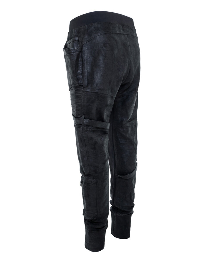 SYZMIC STUDIO TELOS COATED DROP CROTCH JOGGER