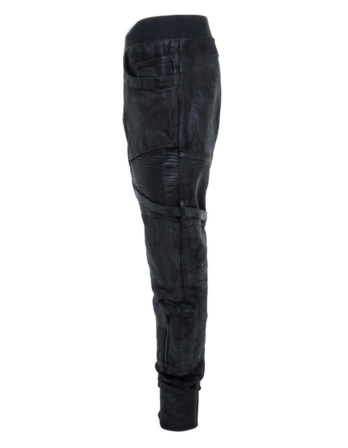 SYZMIC STUDIO TELOS COATED DROP CROTCH JOGGER