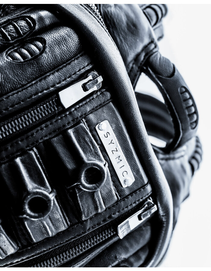 SYZMIC STUDIO HYLO VERTEBRAL SPINE LEATHER BACKPACK