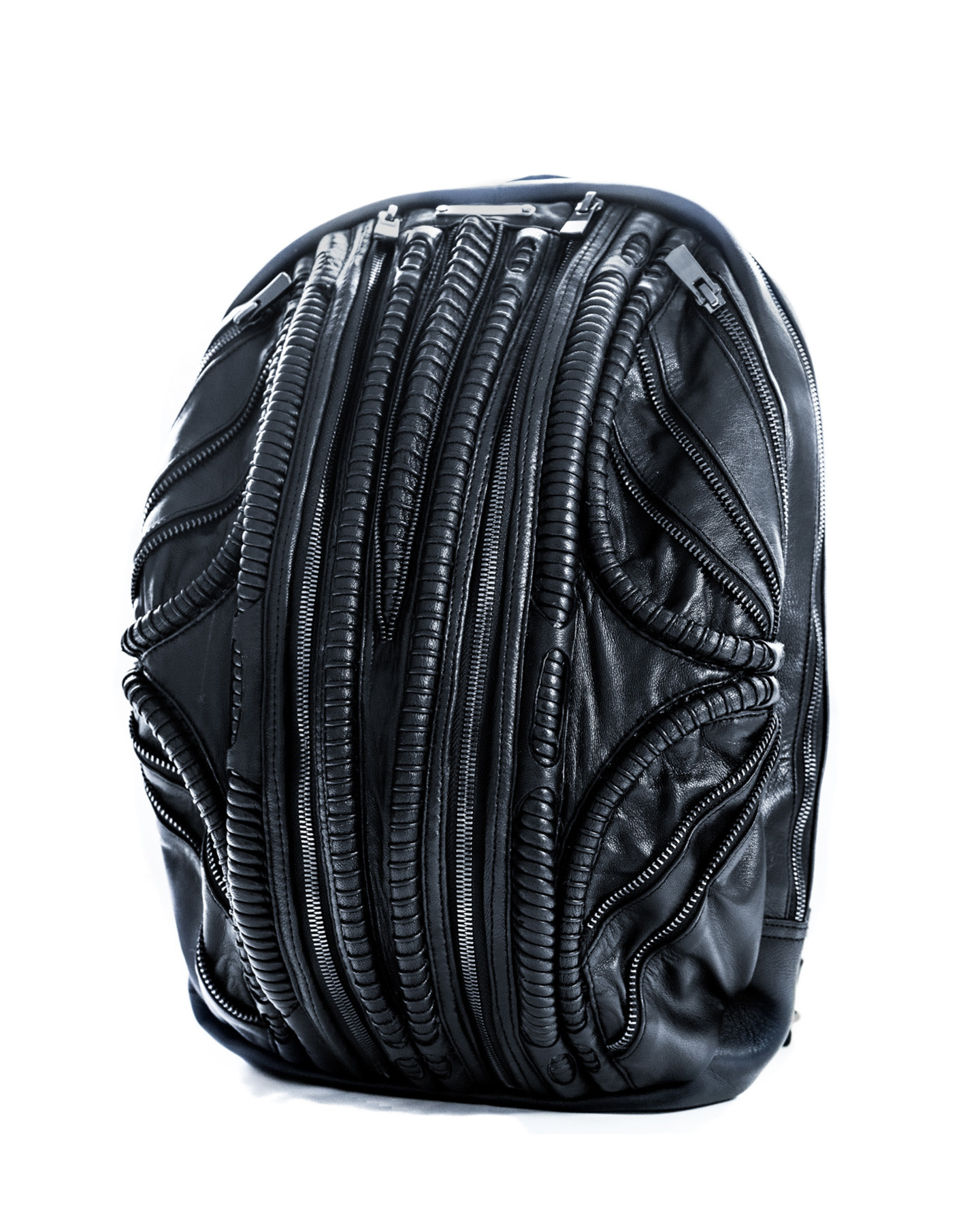 HYLO ANNELID SPINE LEATHER BACKPACK