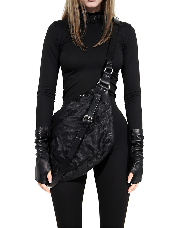TEO + NG RYAN LEATHER SHOULDER BAG