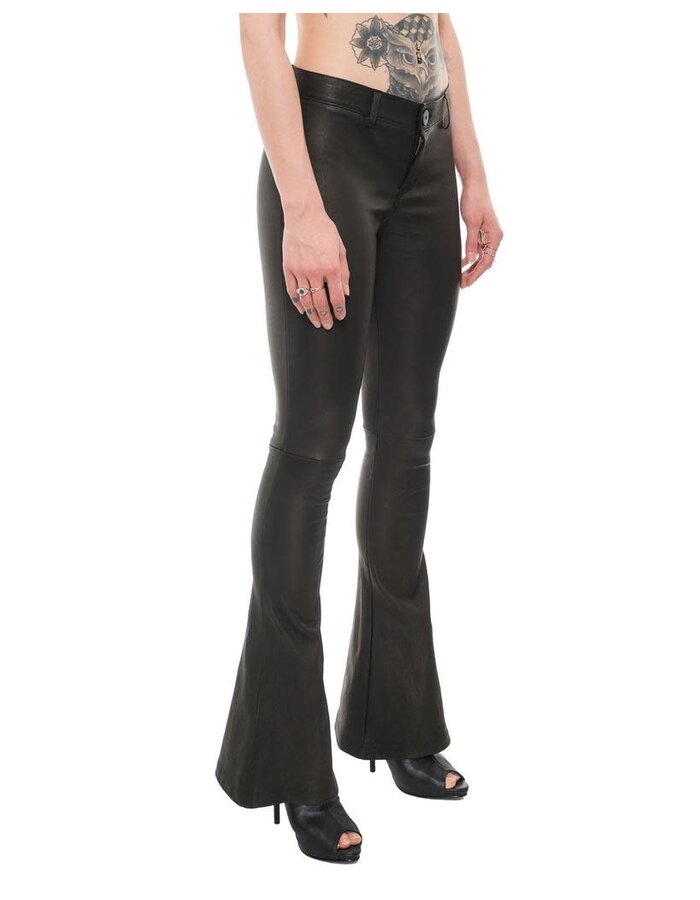 10SEI0OTTO STRETCH LEATHER FLARE PANTS
