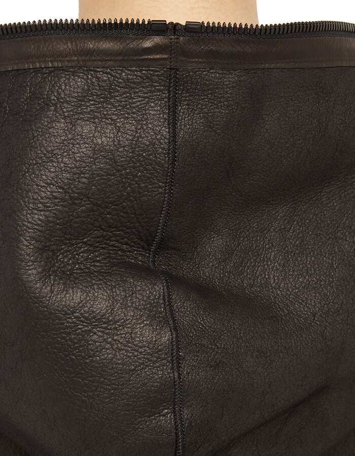 ISAAC SELLAM EXPERIENCE CHALEUREUSE HOODED SHEARLING COAT