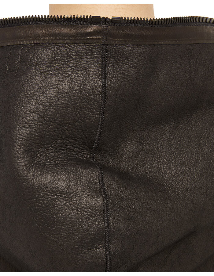 ISAAC SELLAM EXPERIENCE CHALEUREUSE HOODED SHEARLING COAT