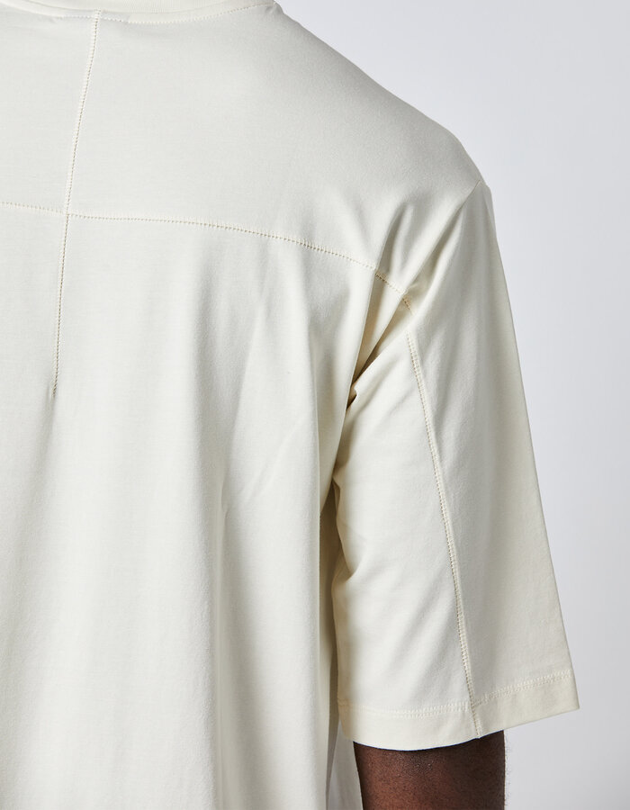 THOM KROM COTTON & MODAL 3/4 RELAXED TEE - BONE
