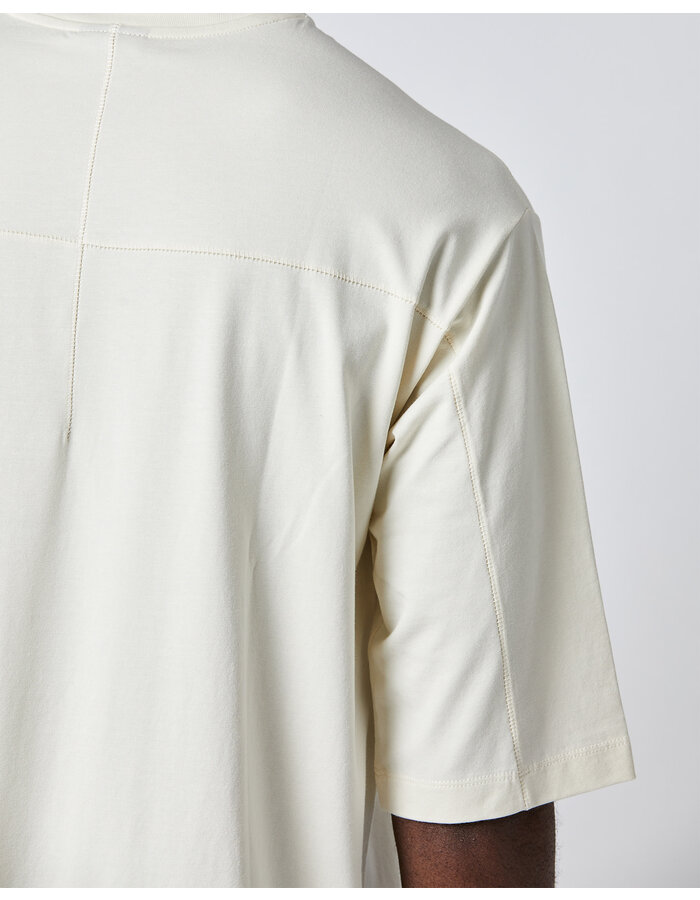 THOM KROM COTTON & MODAL 3/4 RELAXED TEE - BONE
