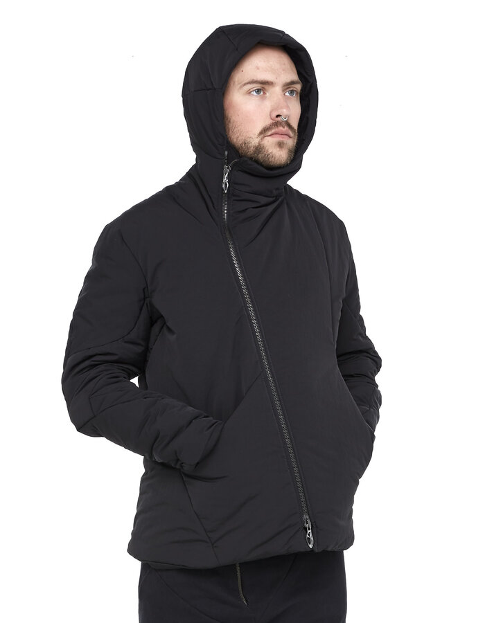 LEON EMANUEL BLANCK DISTORTION HOODED L JACKET - POLY TECH / GOOSE DOWN