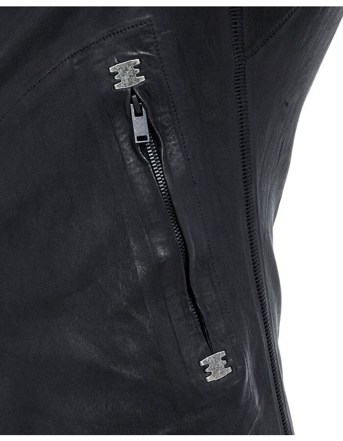 ISAAC SELLAM EXPERIENCE BUTE NEO STRETCH LEATHER JACKET
