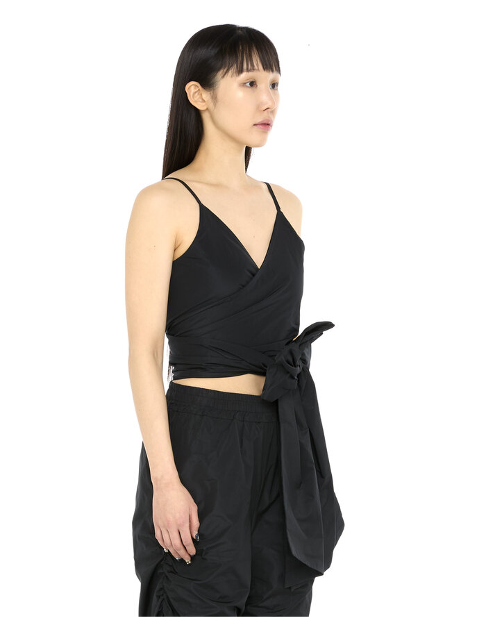 LA HAINE INSIDE US NYLON WRAPAROUND TOP