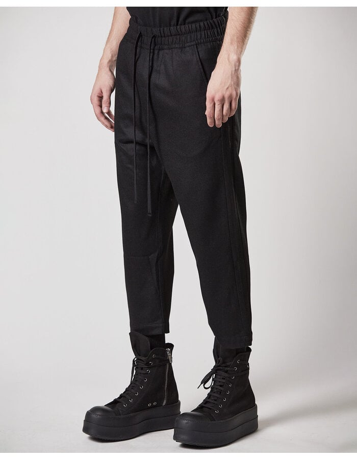 THOM KROM STRETCH WOOL CROPPED TROUSERS